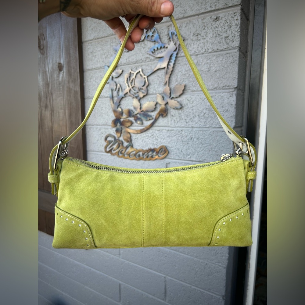 Vintage Coach Suede Demi Baguette #5032 - Picture 6 of 14
